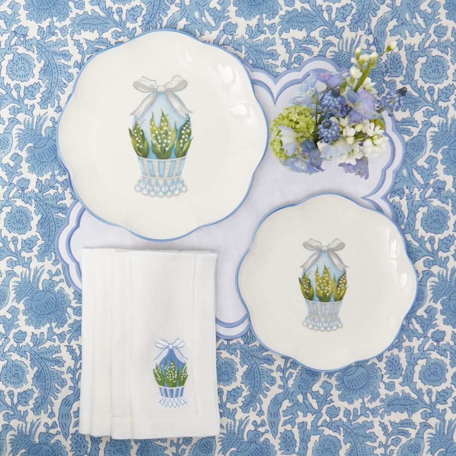 Fidino Scalloped Blue Easter Egg Starter Plates – Set of 4 - Image 10