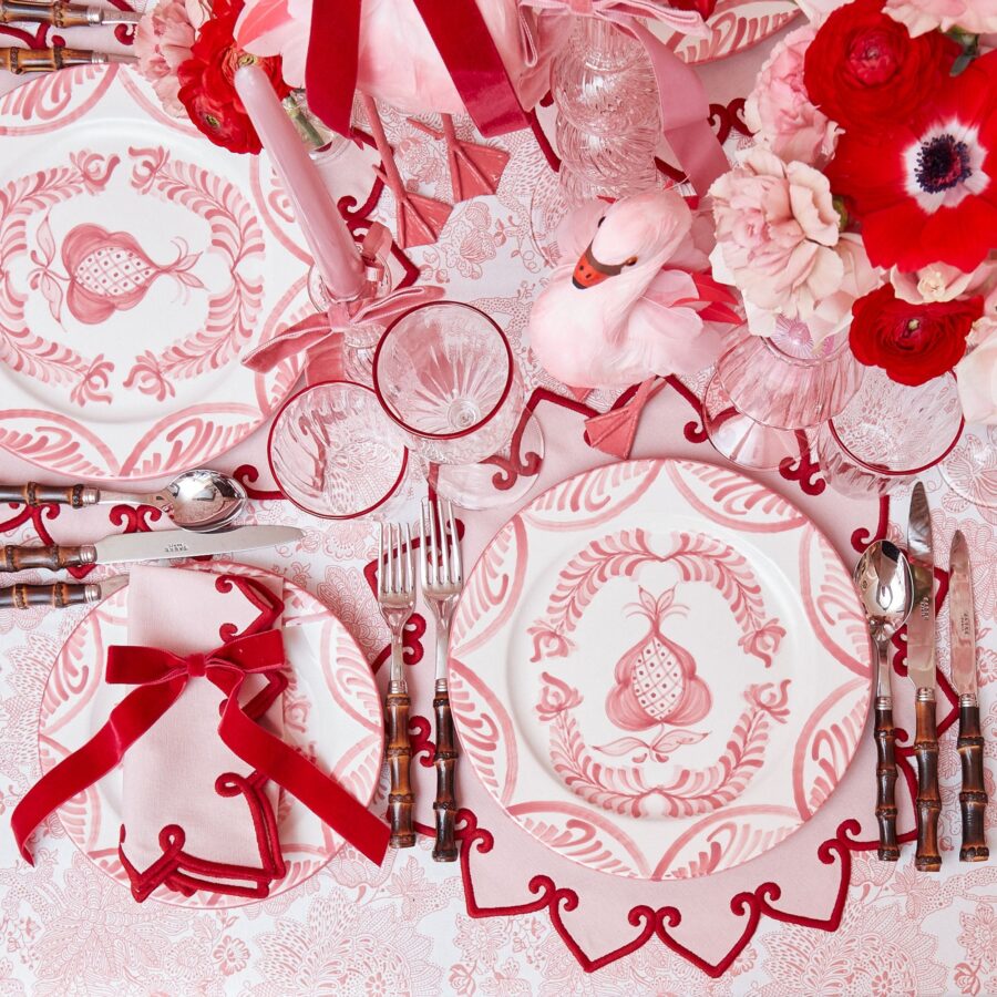 Fidino Pink Melograno Dinner and Starter Plates – Set of 8 - Image 4