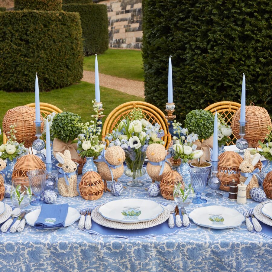 Fidino Scalloped Blue Easter Egg Starter Plates – Set of 4 - Image 4
