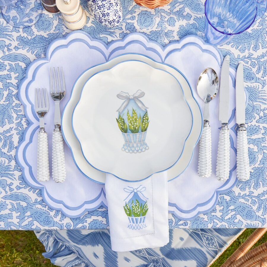 Fidino Scalloped Blue Easter Egg Starter Plates – Set of 4 - Image 9