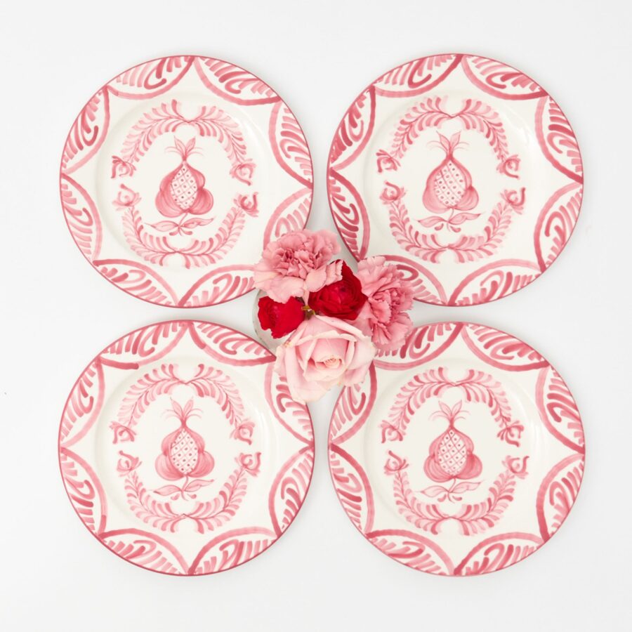 Fidino Pink Melograno Starter Plates – Set of 4