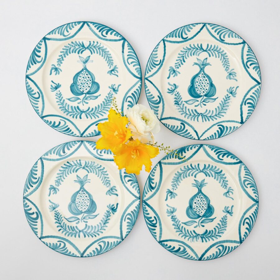 Fidino Blue Melograno Dinner Plates – Set of 4