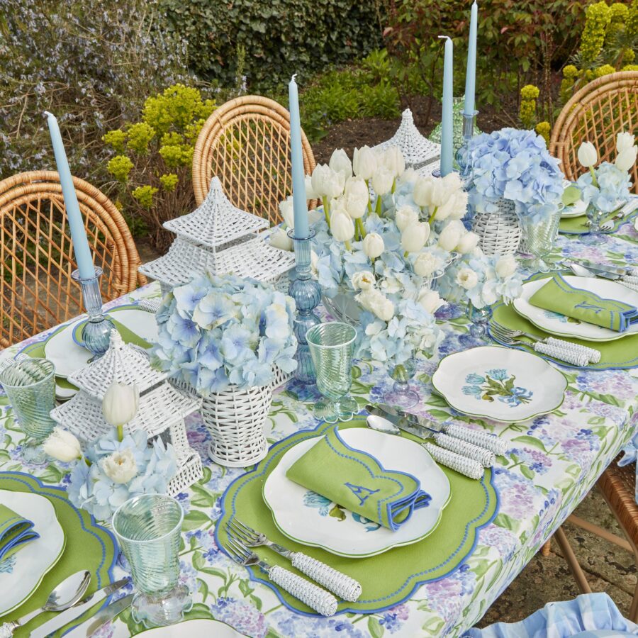 Fidino Blue Tulip Dinner and Starter Plates – Set of 8 - Image 5