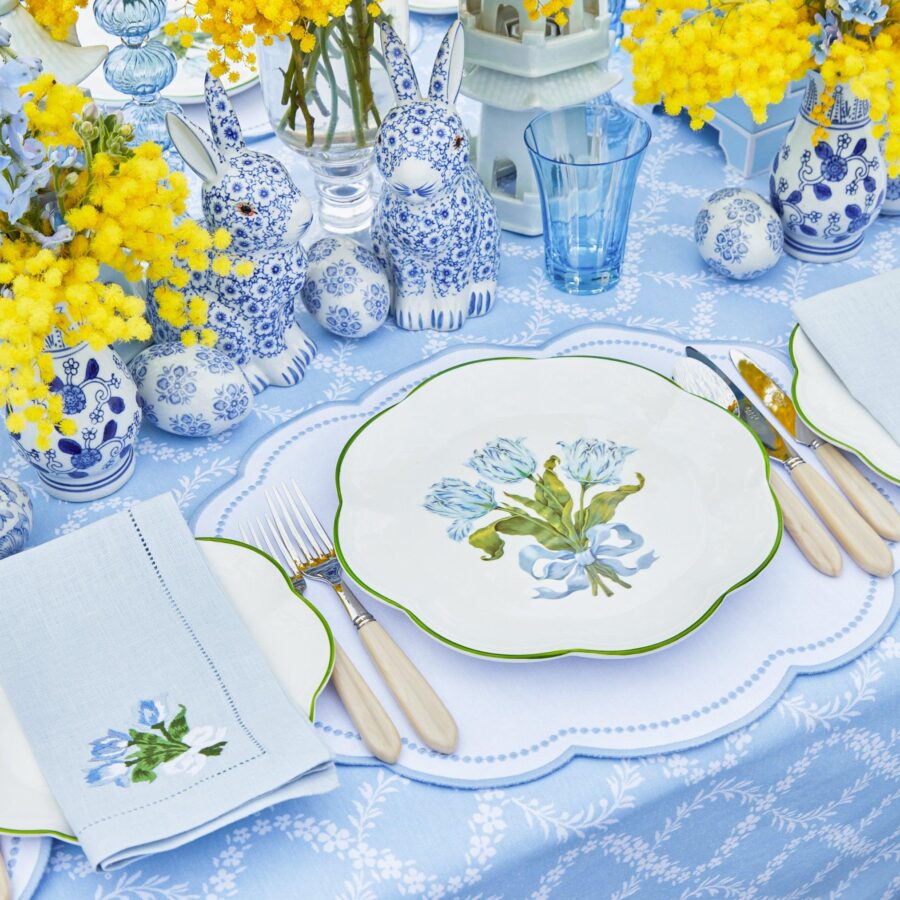 Fidino Blue Tulip Dinner Plates – Set of 4 - Image 11