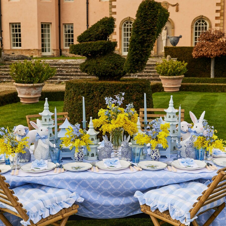 Fidino Blue Tulip Dinner Plates – Set of 4 - Image 12