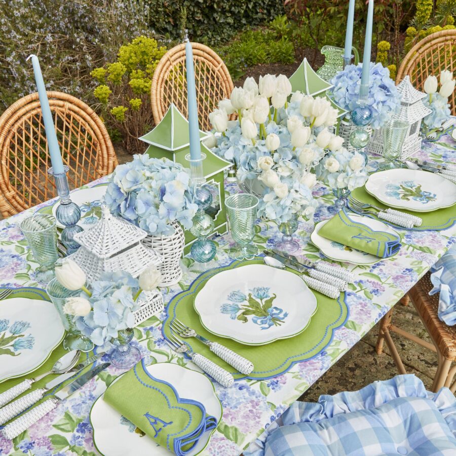 Fidino Blue Tulip Dinner Plates – Set of 4 - Image 2