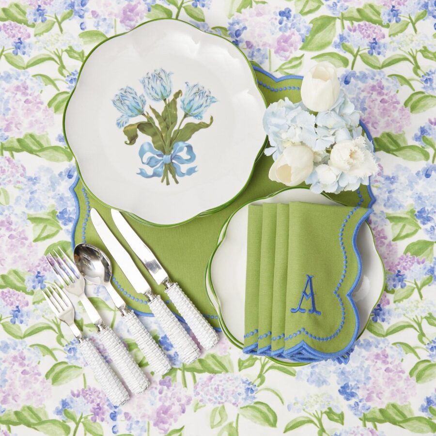 Fidino Blue Tulip Dinner Plates – Set of 4 - Image 9