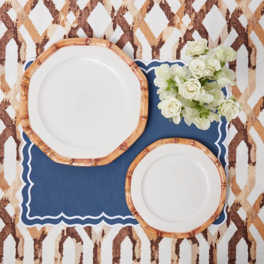 Fidino Geometric Bamboo Starter Plates – Set of 4 - Image 6