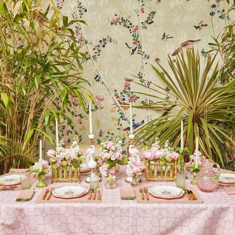 Fidino Pink & Green Pagoda Starter Plates – Set of 4 - Image 16