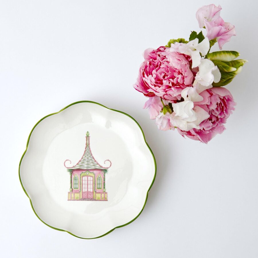 Fidino Pink & Green Pagoda Starter Plates – Set of 4 - Image 25