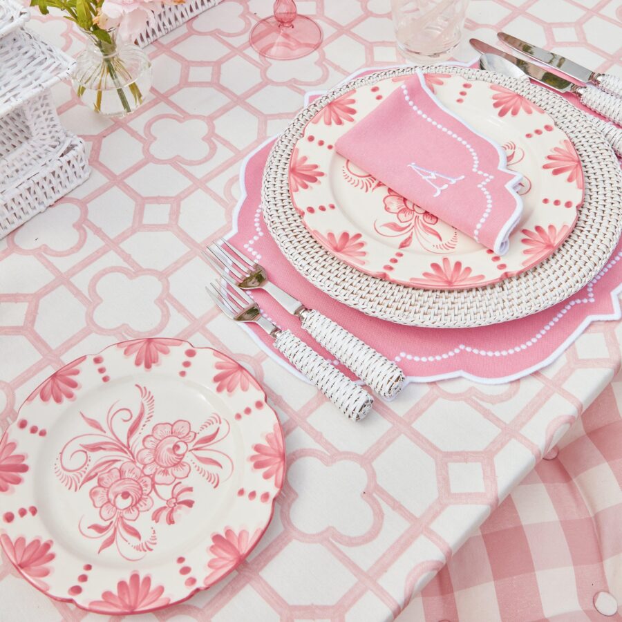 Fidino Seville Pink Gardenia Dinner & Starter Plates – Set of 8 - Image 2