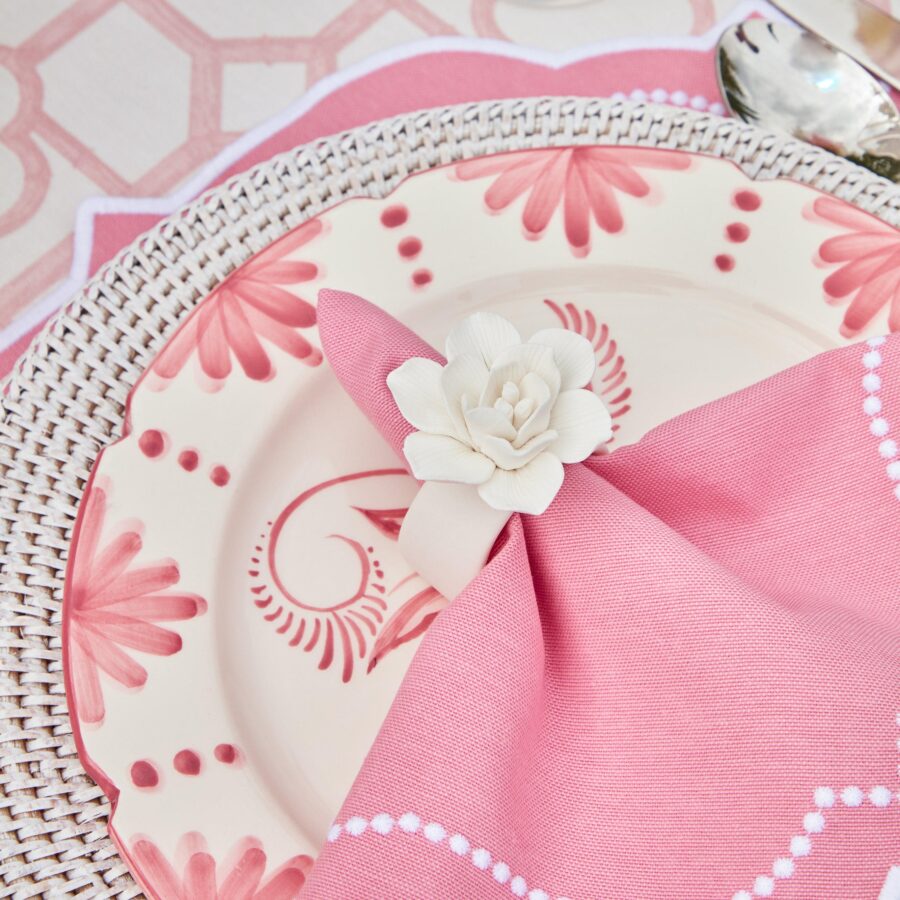 Fidino Seville Pink Gardenia Dinner & Starter Plates – Set of 8 - Image 7
