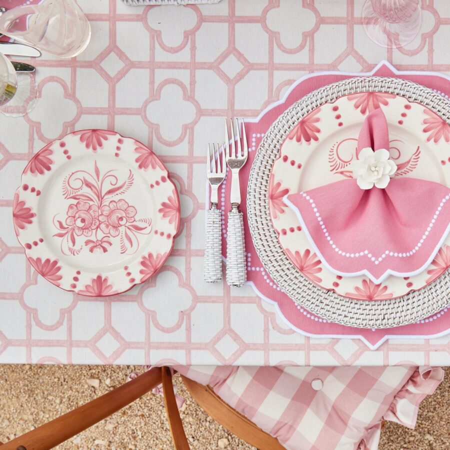 Fidino Seville Pink Gardenia Dinner & Starter Plates – Set of 8 - Image 9