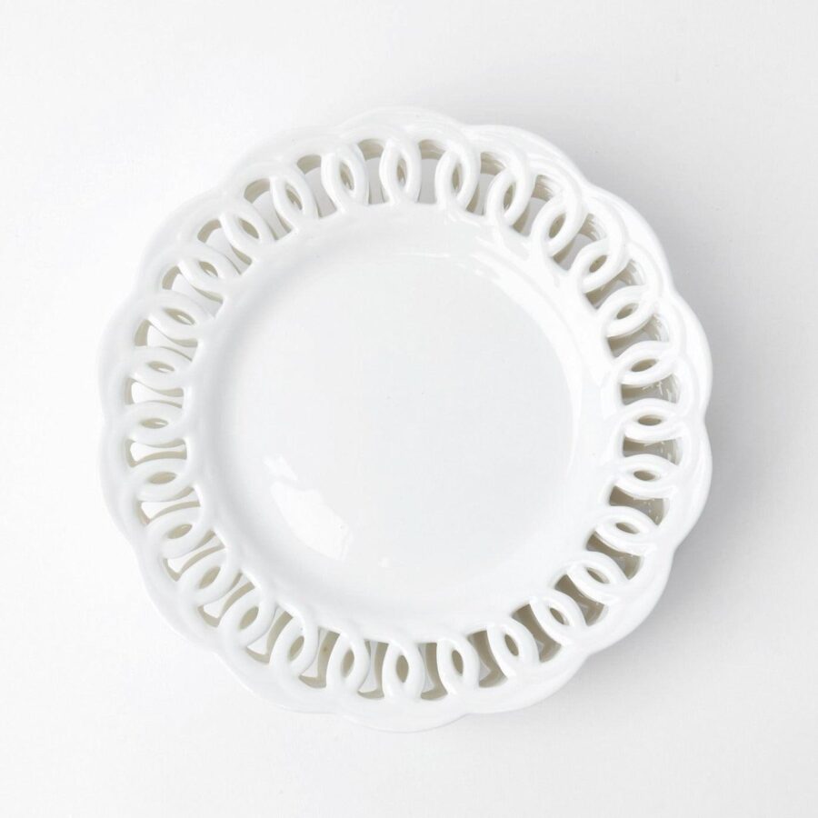 Fidino Elegant White Lace Dinner Plates – Set of 4 - Image 19